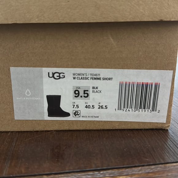 Black UGG Wedge Boot - Picture 2 of 7